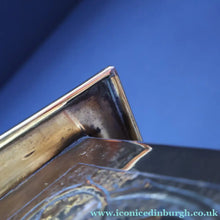 Load image into Gallery viewer, Sweet Miniature Arts &amp; Craft Brass GLASGOW SCHOOL Planter with Rose Repousee Decoration; c 1910s
