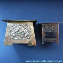 Load image into Gallery viewer, Sweet Miniature White Metal GLASGOW SCHOOL Planter with Art Noueau Repousee Decoration; c 1910s
