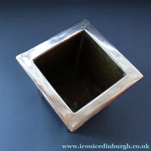 Load image into Gallery viewer, Sweet Miniature White Metal GLASGOW SCHOOL Planter with Art Noueau Repousee Decoration; c 1910s
