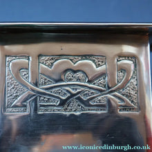 Load image into Gallery viewer, Sweet Miniature White Metal GLASGOW SCHOOL Planter with Art Noueau Repousee Decoration; c 1910s
