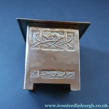 Load image into Gallery viewer, Sweet Miniature White Metal GLASGOW SCHOOL Planter with Art Noueau Repousee Decoration; c 1910s
