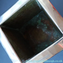 Load image into Gallery viewer, Sweet Miniature White Metal GLASGOW SCHOOL Planter with Art Noueau Repousee Decoration; c 1910s
