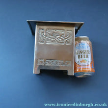 Load image into Gallery viewer, Sweet Miniature White Metal GLASGOW SCHOOL Planter with Art Noueau Repousee Decoration; c 1910s

