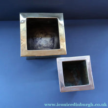Load image into Gallery viewer, Sweet Miniature White Metal GLASGOW SCHOOL Planter with Art Noueau Repousee Decoration; c 1910s
