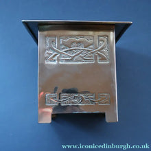 Load image into Gallery viewer, Sweet Miniature White Metal GLASGOW SCHOOL Planter with Art Noueau Repousee Decoration; c 1910s
