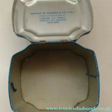 Load image into Gallery viewer, Vintage 1950s HORNER Nursery Tin. Jack and Jill on lid - and various other characters around the sides
