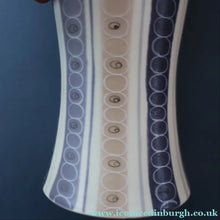 Load image into Gallery viewer, TALL 1950s Freeform Poole Bottle Vase by Alfred Rhead (PLC Pattern; 694 Shape). 14 1/4 inches
