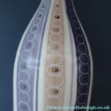 Load image into Gallery viewer, TALL 1950s Freeform Poole Bottle Vase by Alfred Rhead (PLC Pattern; 694 Shape). 14 1/4 inches
