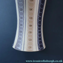 Load image into Gallery viewer, TALL 1950s Freeform Poole Bottle Vase by Alfred Rhead (PLC Pattern; 694 Shape). 14 1/4 inches
