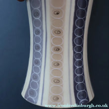 Load image into Gallery viewer, TALL 1950s Freeform Poole Bottle Vase by Alfred Rhead (PLC Pattern; 694 Shape). 14 1/4 inches
