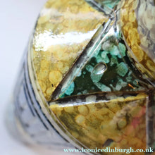 Load image into Gallery viewer, 1960s Italian Vase with Unusual Mottled Glazes and Geometric Sgraffito Patterns
