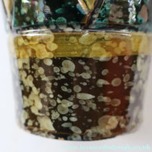Load image into Gallery viewer, 1960s Italian Vase with Unusual Mottled Glazes and Geometric Sgraffito Patterns
