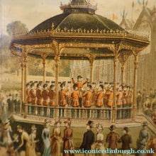 Load image into Gallery viewer, THE BANDSTAND. Antique 19th Century MAUCHLINE Trinket Box. Scottish International Exhibition Edinburgh 1886
