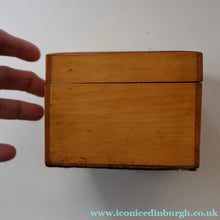 Load image into Gallery viewer, THE BANDSTAND. Antique 19th Century MAUCHLINE Trinket Box. Scottish International Exhibition Edinburgh 1886
