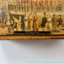 Load image into Gallery viewer, THE BANDSTAND. Antique 19th Century MAUCHLINE Trinket Box. Scottish International Exhibition Edinburgh 1886
