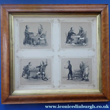Load image into Gallery viewer, Antique Regency Lithograph 1830s Four Images of a Chess Match
