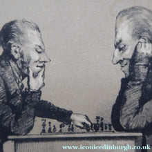 Load image into Gallery viewer, Antique Regency Lithograph 1830s Four Images of a Chess Match
