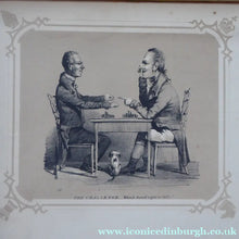 Load image into Gallery viewer, Antique Regency Lithograph 1830s Four Images of a Chess Match
