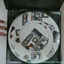 Load image into Gallery viewer, The Kalkulium Suite. Complete Set of SIX Plates Designed by Eduardo Paolozzi (1924 - 2005) for WEDGWOOD
