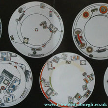 Load image into Gallery viewer, The Kalkulium Suite. Complete Set of SIX Plates Designed by Eduardo Paolozzi (1924 - 2005) for WEDGWOOD
