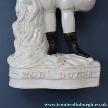 Load image into Gallery viewer, The Poet, ROBERT BURNS. Large  Antique Victorian Staffordshire Flatback Figurine of the Celebrated Scottish Poet. 13 1/4 inches

