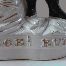 Load image into Gallery viewer, The Poet, ROBERT BURNS. Large  Antique Victorian Staffordshire Flatback Figurine of the Celebrated Scottish Poet. 13 1/4 inches
