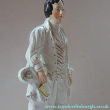 Load image into Gallery viewer, The Poet, ROBERT BURNS. Large  Antique Victorian Staffordshire Flatback Figurine of the Celebrated Scottish Poet. 13 1/4 inches
