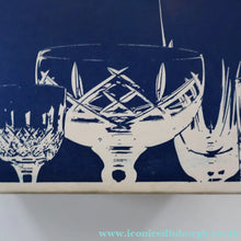 Load image into Gallery viewer, Vintage THOMAS WEBB Crystal. Set of Six Claret or Sherry Glasses. CHELSEA Pattern. 4 3/4 inches
