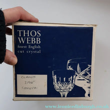 Load image into Gallery viewer, Vintage THOMAS WEBB Crystal. Set of Six Claret or Sherry Glasses. CHELSEA Pattern. 4 3/4 inches
