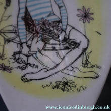 Load image into Gallery viewer, Three Pin Dishes April and Gay Nineties by Maureen Tanner 1950s
