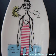 Load image into Gallery viewer, Three Pin Dishes April and Gay Nineties by Maureen Tanner 1950s
