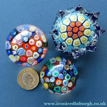 Load image into Gallery viewer, Job Lot. Three Little 1970s MINIATURE Scottish Strathearn Glass Paperweights
