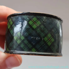 Load image into Gallery viewer, THREE: Antique 19th Century MAUCHLINE Napkin Rings. Two with Jedburgh Images &amp; One Tartanware
