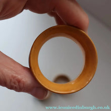 Load image into Gallery viewer, THREE: Antique 19th Century MAUCHLINE Napkin Rings. Two with Jedburgh Images &amp; One Tartanware
