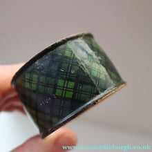 Load image into Gallery viewer, THREE: Antique 19th Century MAUCHLINE Napkin Rings. Two with Jedburgh Images &amp; One Tartanware
