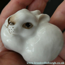 Load image into Gallery viewer, Vintage Lomonosov Soviet USSR Miniature Porcelain Group of White Rabbits
