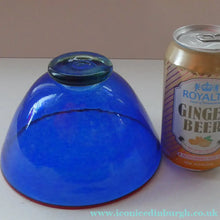Load image into Gallery viewer, SCANDINAVIAN Art Glass: Large Blue Bowl by Helena Gibson &amp; Two Smaller Ones by Abel Sawe
