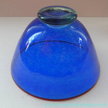 Load image into Gallery viewer, SCANDINAVIAN Art Glass: Large Blue Bowl by Helena Gibson &amp; Two Smaller Ones by Abel Sawe
