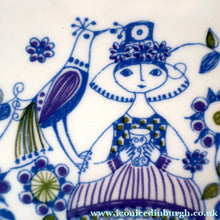 Load image into Gallery viewer, THREE PIECES of Vintage Norwegian Ceramics by Figgjo Flint: Lotte Design. Large Oblong Dish and Two Side Plates
