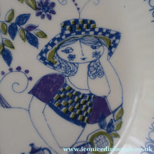 Load image into Gallery viewer, THREE PIECES of Vintage Norwegian Ceramics by Figgjo Flint: Lotte Design. Large Oblong Dish and Two Side Plates

