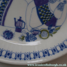 Load image into Gallery viewer, THREE PIECES of Vintage Norwegian Ceramics by Figgjo Flint: Lotte Design. Large Oblong Dish and Two Side Plates
