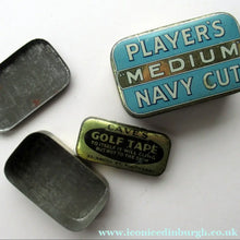 Load image into Gallery viewer, Three Vintage Advertising Tins: Players, Oxo and Cave's Golf Tape
