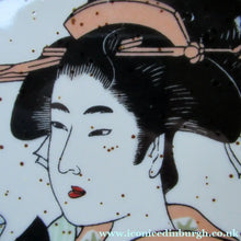 Load image into Gallery viewer, Three Japanese Stoneware Stoneware Plates. Geisha Girls
