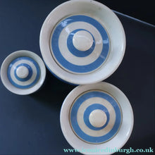 Load image into Gallery viewer, THREE Vintage TG Green CORNISHWARE Lidded Storage Jars. No Lettering
