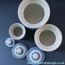 Load image into Gallery viewer, THREE Vintage TG Green CORNISHWARE Lidded Storage Jars. No Lettering
