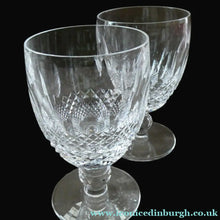 Load image into Gallery viewer, THREE Vintage Waterford Crystal COLLEEN (Short Stem Cut) Water Goblets / G&amp;T Glasses - VINTAGE CRYSTAL GLASSES
