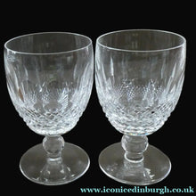 Load image into Gallery viewer, THREE Vintage Waterford Crystal COLLEEN (Short Stem Cut) Water Goblets / G&amp;T Glasses - VINTAGE CRYSTAL GLASSES
