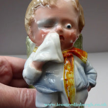 Load image into Gallery viewer, THROUGH WITH WOMEN: Rare &amp; Quirky Late 19th Century German Porcelain Fairing / Figurine
