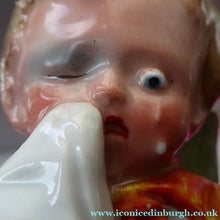 Load image into Gallery viewer, THROUGH WITH WOMEN: Rare &amp; Quirky Late 19th Century German Porcelain Fairing / Figurine
