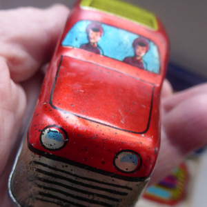 Rakodo Vonat. Hungarian Wind Up Tin Plate Toy Train